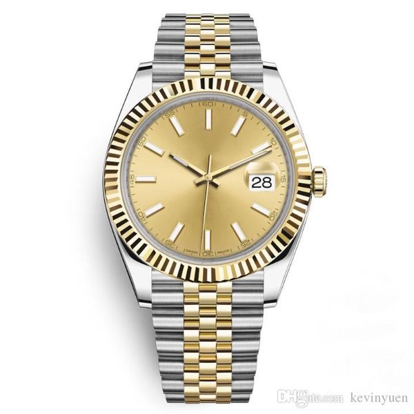 

41 мм Мужские Часы Спортивные Автоматические Механические Наручные Часы Два Тона