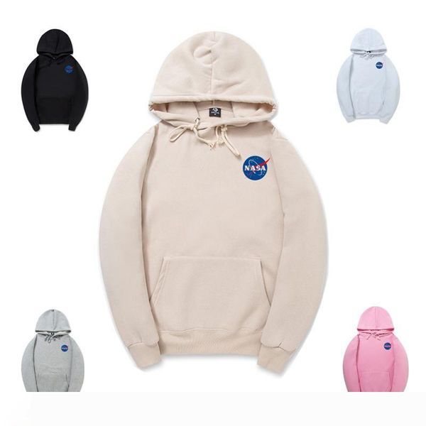 

nasa hoodie new winter spring men women hoodies streetwear hip hop warm fleeced hoodie black gray pink hoodie sweatshirts xxl