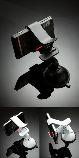 

new design universal cellphone car mount holder windshield deskbracket holders for cell phone smartphone samsung iphone 2 colors