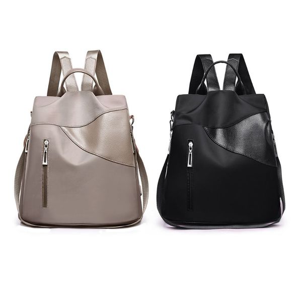 

fashion backpack oxford fabric shoulder bag men handle bag multifunction kapsack anti-theft daypack for travel commuting school