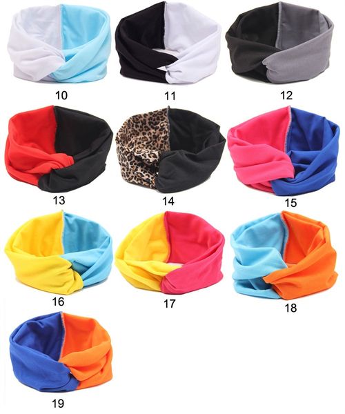 

female color collision bow hairbands overlapping hair hoop tightness bohemian headband sell well with various color 2 2xm j1