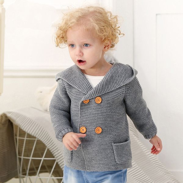 

wool baby boy clothes spring baby sweater fashion kids clothes infant coat autumn newborn outerwear boy jackets, Blue;gray
