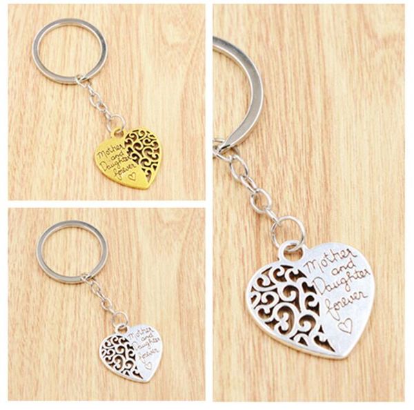 

simplepersonality hollow love heart keychain fashion handbag pendant key holder charm cute car key ring for women gifts, Slivery;golden