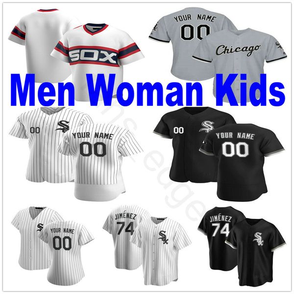 

2020 new custom carlos rodon lucas giolito edwin encarnacion lucas giolito leury garcia stitched man women kids youth baseball jerseys, Black