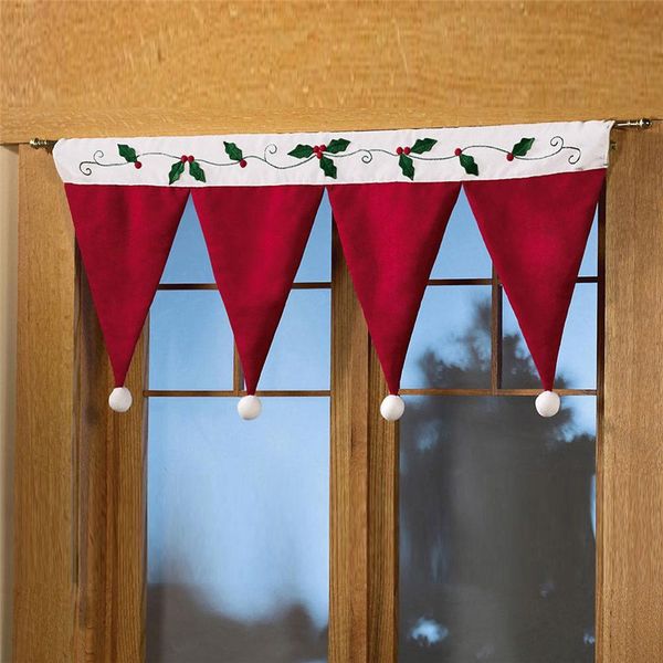 

2020 merry christmas new year window curtain door drape decorative indoor home decoration christmas ornaments supplies