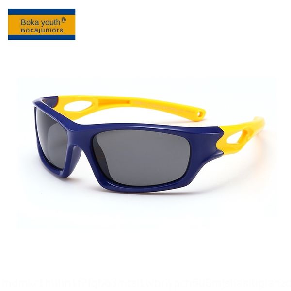 

children's riding polarized sun silicone boys' fashionable baby 8185 sun sunglasses silicone sun glasses, Blue
