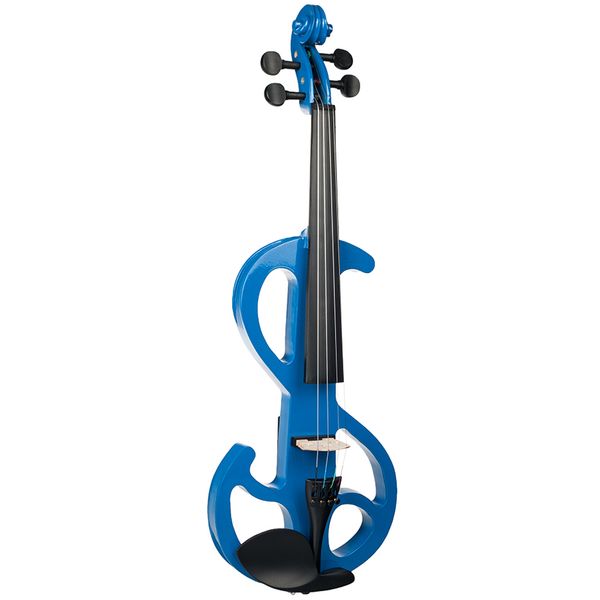 

1 set 4/4 electric/silent violin blue concert gig stage performance accessory