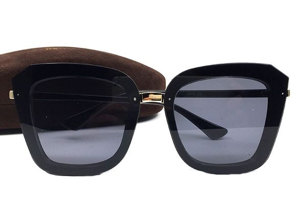 

new summer men 2019 tom fashion brand sunglasses style women brand eyewear travel lens box with sunwear come coating outdoor uv400 trrh, Slivery;brown