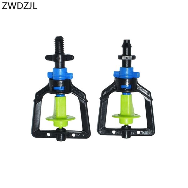 

360 degrees garden watering sprinklers rotary nozzle spray suspension inverted head band threaded 1/4" connector 100 pcs
