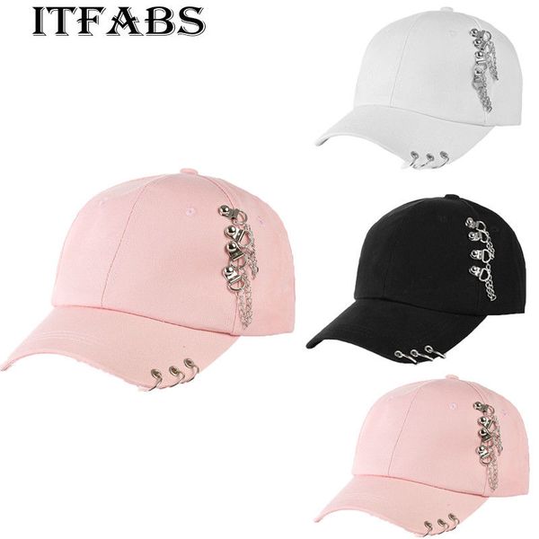 

2019 fashion hat cap women men adjustable baseball snapback golf ball sport casual sun cap trucker hat with rings, Blue;gray