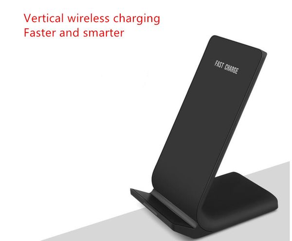 

New 10w qi wirele charger for am ung 9 8 note 9 with phone holder fa t wirele charging dock for iphone x max xr phone u b charger
