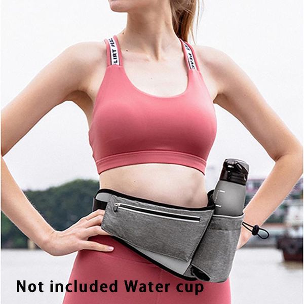 

men women camping phone pocket waist bag sport running adjustable strap waterproof storage pouch bottle holder cycling hiking