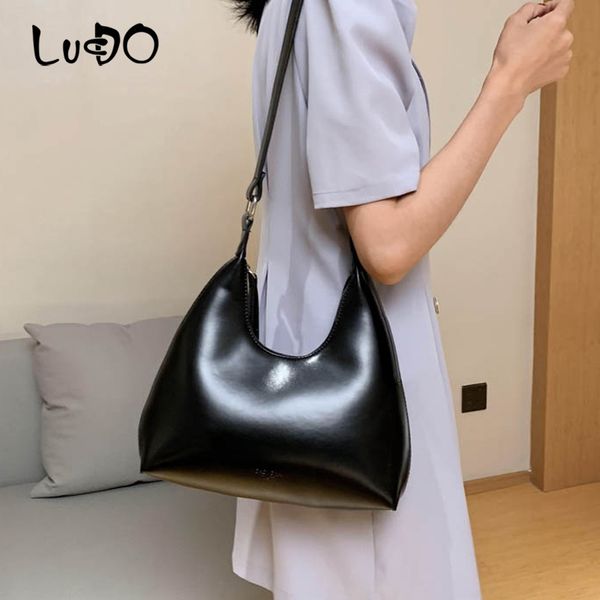 

lucdo solid color pu leather shoulder bags designer handbags fashion crossbody bags for women 2020 travel messager bag