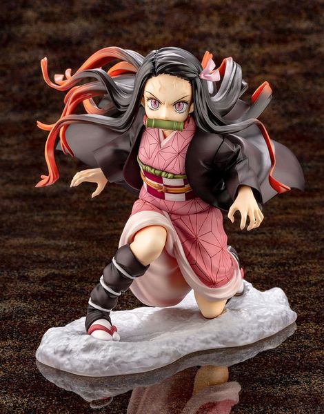 

kimetsu no yaiba nezuko figure artfx j pvc action figures toy 150mm demon slayer nezuko figure anime toys dolls gift t200413