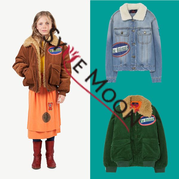 

2019 new tao brand new autumn winter kids jacket boys girl fashion print thicken coat baby children cotton warm clothes outwear, Blue;gray