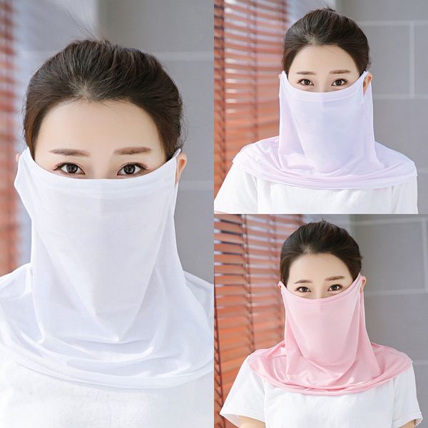 

zagk1 neck riding face triangle scarf cycling mask scarf sport anti-uv bandana silk face er for fishing running hiking hairb, Black
