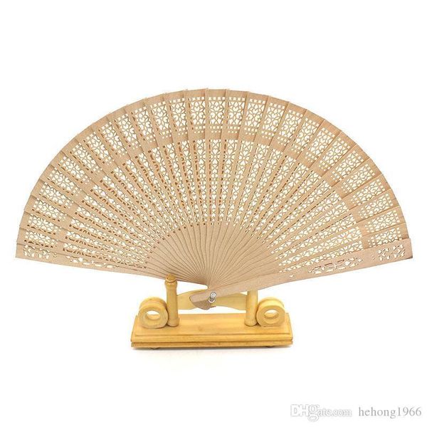 

8 инчей имитация сандала веер ароматной древесины стороны шелка из дерева вентиляторы для невесты дешевые свадебные сувениры горячие продажа