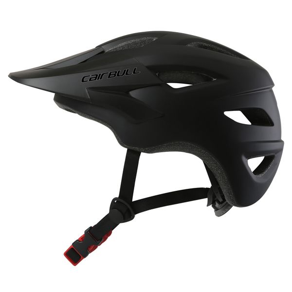 

matte black bicycle helmet mountain mtb am/xc trail off-road cycling helmet detachable visor bike sports safety bmx caps