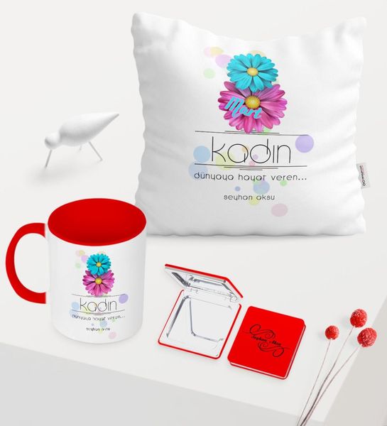 

women depends custom red mug mirror pillow set-9 other event party supplies