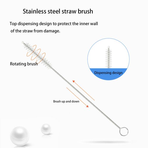 

5pcs 360 rotation baby milk bottle brushes feeding straw nipple cleaning tool helpful clean all kinds of bottles nipples straws