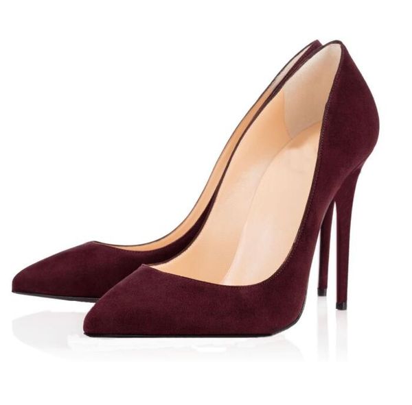 

2020 with box red bottoms women high heels 8cm 10cm noble black lotus root starch genuine leather pointed toes pumps dress wedding shoe