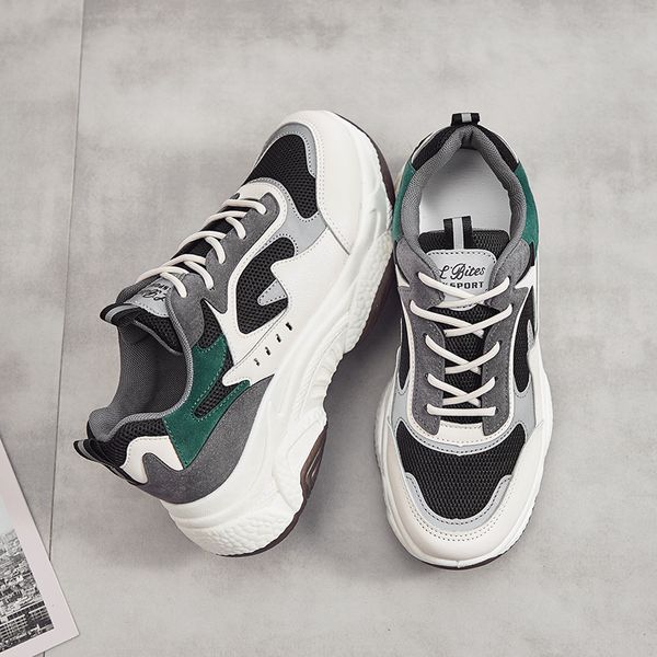 

women autumn spring chunky sneakers casual shoes black 5cm platform basket female fashion luxury designers vulcanized shoes lady