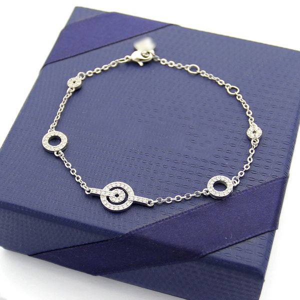 

2020 конструктор взрывы swa письмо кольцо алмазный браслет hot asian gold версия браслет кристалл, Black