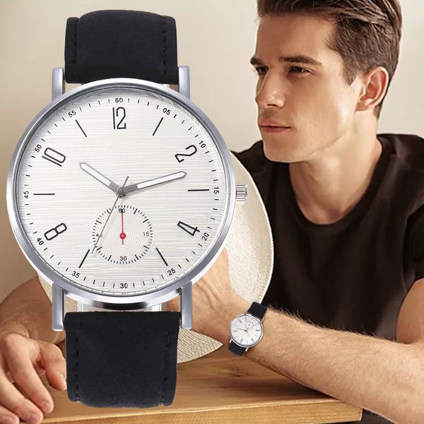 

Роскошные мужские модные кварцевые часы мужские дизайнерские часы кожаные военн