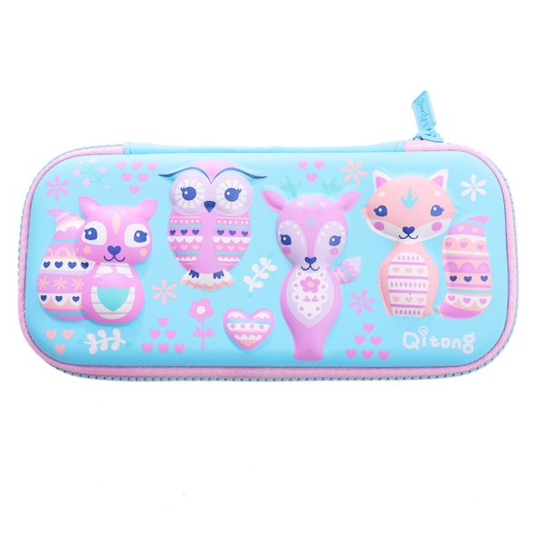 

pencil case bag holder school cute with zipper great gift for kids girls pen storage pouch stationary student hard eva nylon