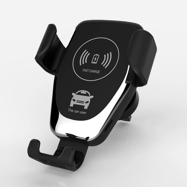 

qi car wireless charger for iphone xs max xr x samsung s8 s9 fast wireless charging car phone holder gravity sensor