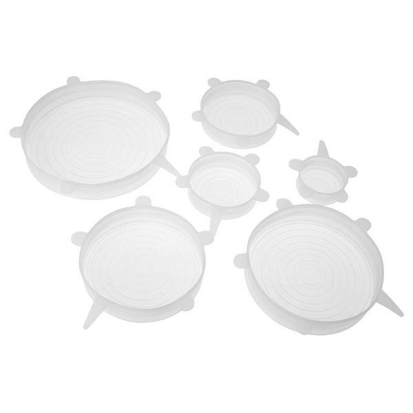 

heat resistant reusable stretch silicone lids wrap bowl pot pan cover