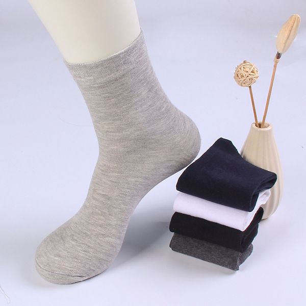 

men's clean solid color socks, odor proof, sweat proof, young people's solid color socks. category 156, Black