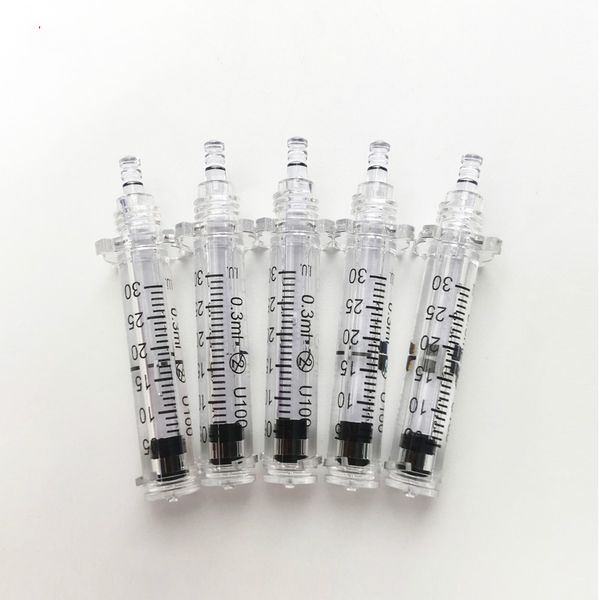 

0.3ml 20pcs Ampoule Syringes For Hyaluron Pen High Pressure Wrinkle Removal Water Syringe With Production Date And Number