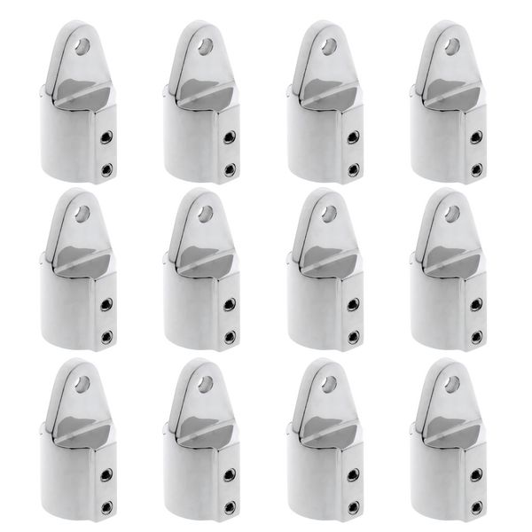 

12pcs eye end cap bimini fitting hardware 1'' 316