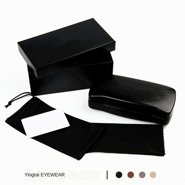 

black leather sun five-piece glasses case glasses case set