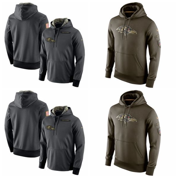 

men women youth baltimore ravens nike salute to service player performance nfl hoodie - anthracite, Blue;black