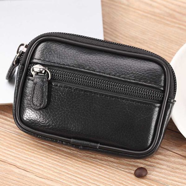 

genuine leather men's mini belt bags buisness casual money purse cigarette pouch cowhide male waist fanny packs bum hip bags