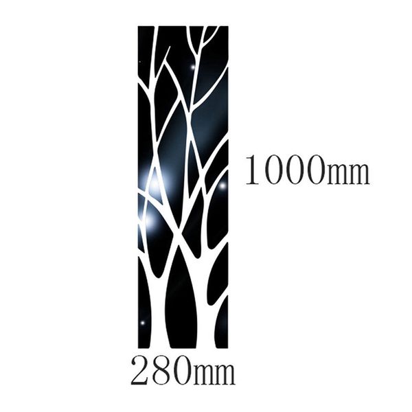 

3d mirror tree art acrylic wall sticker mural decal home room decor removable 1x