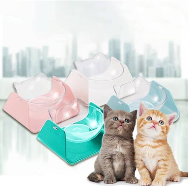 

2019 wholesales adjustable neck protect detachable feeder bowl dog pet feed bowl feeder dish