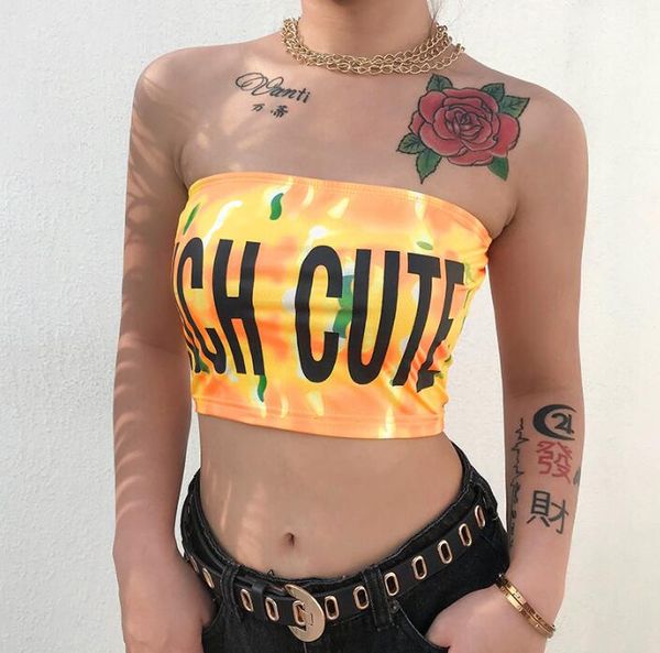 

summer new wrapped chest short dyed print wild vest, White