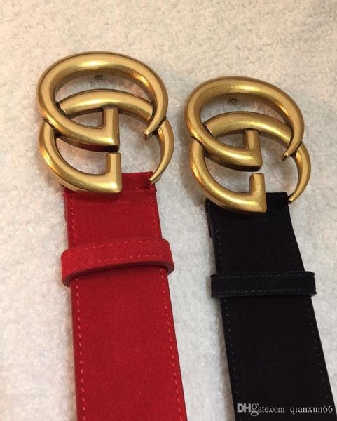 

designer luxury belt men and women fashion casual belt black coffee belt height quality gold smooth buckle, Black;brown