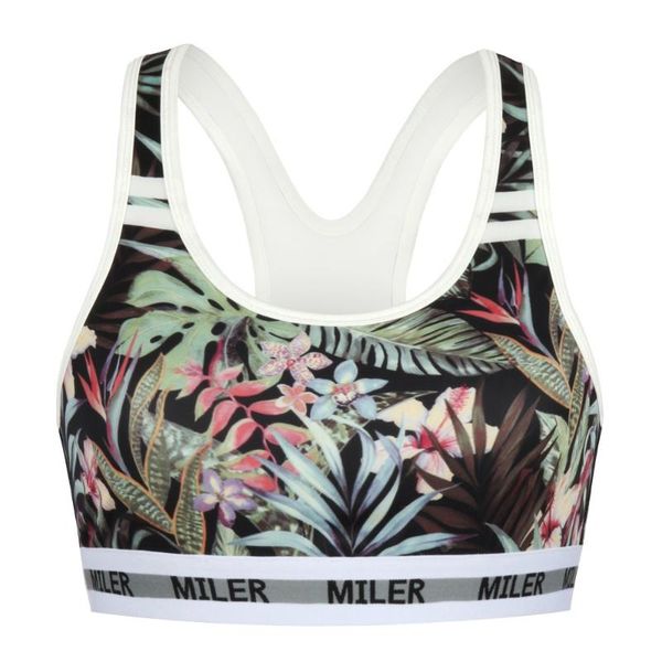 

2020 flower forest print sporty bras yoga bra workout women clothes for fitness sport outfits running, White;black
