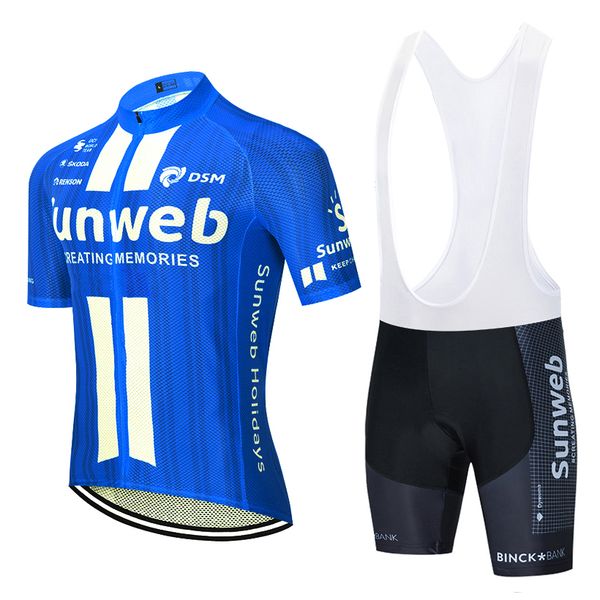 

men's cycling jersey set 2020 pro team sunweb summer cycling clothing mtb bike jersey bib shorts kit ropa ciclismo, Black;red