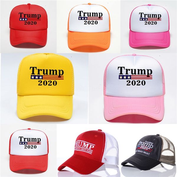 

new wholesale trump 2020 baseball caps embroidery make america great again donald trump baseball caps hats baseball caps adults sports ha #9, Blue;gray