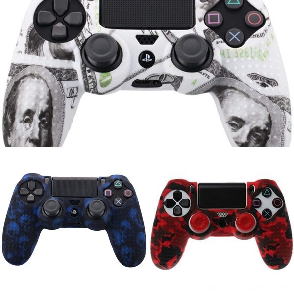 

jgqgk 9 in 1 studded anti-slip silicone pro skin slim for sony playstation dualshock 4 ps4 ds4 cover case controller & stick grip