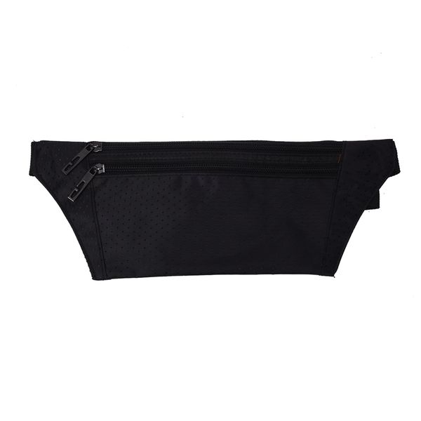 

waist bag polyester closure belt black for men women