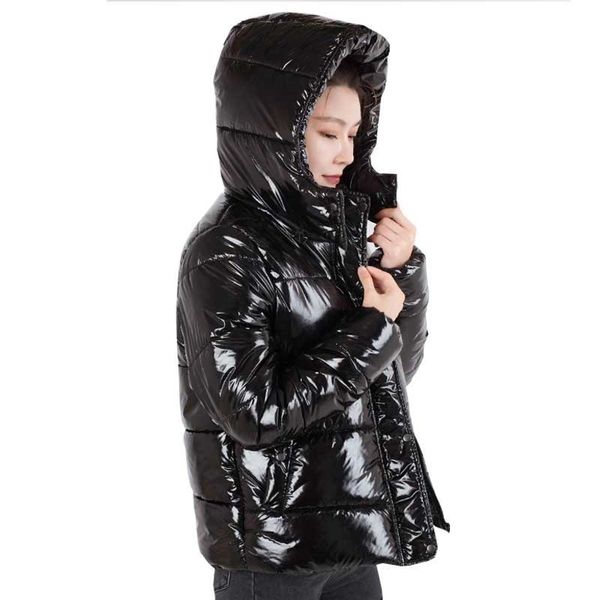 

winter new jacket women black bottom cats jas parka fashion loss bright color plus size women's wet jackets ls032