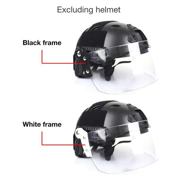 

new outdoor transparent windproof lens anti-glare lenses for helmet, Black