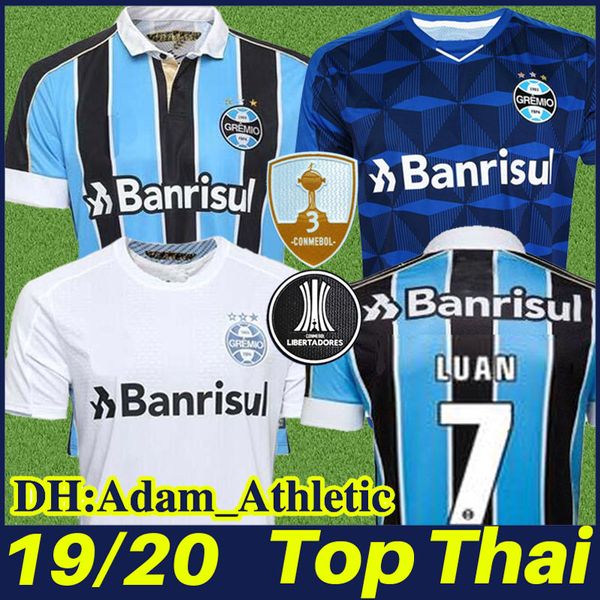 

19 20 brazil gremio soocer jereys #3 geromel #4 kannemann #11 everton #7 luan football shirts diego tardelli camisa de gremio 2019 2020, Black;yellow
