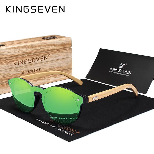 

kingseven солнцезащитные очки мужчины bamboo вс женщины марка дизайнер оригинальный вуд очки óculos де золь y200619 мужчина для, White;black